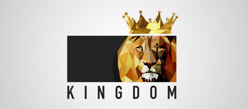 lion low poly logo