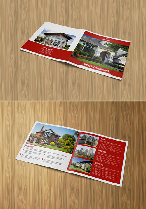 square real estate brochure