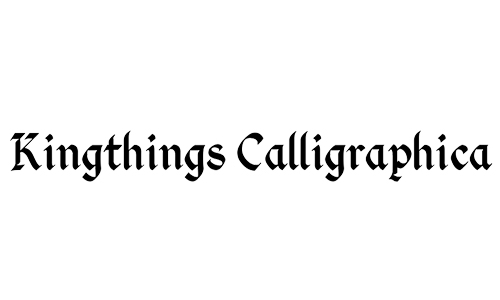 kingthings blackletter font