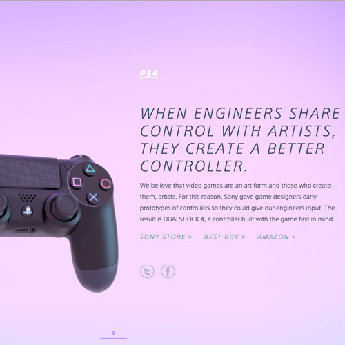 sony parallax website