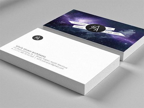 space architect business card design