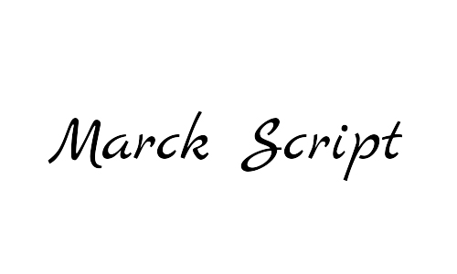 marck script font