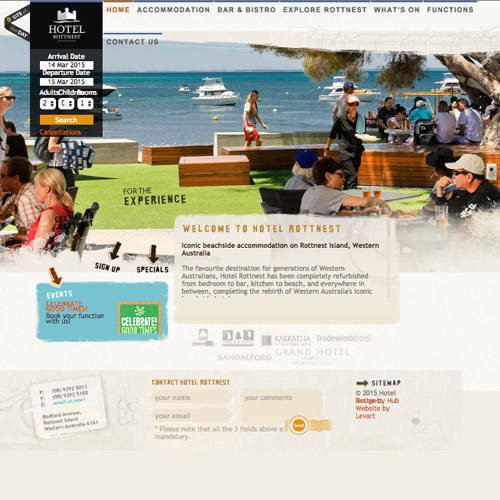 resort web design