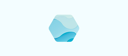 hexagon logo design