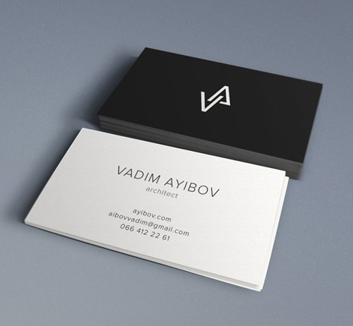 professional architect business card design