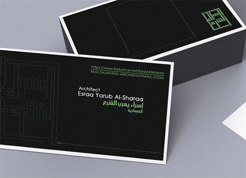 architect business card plan