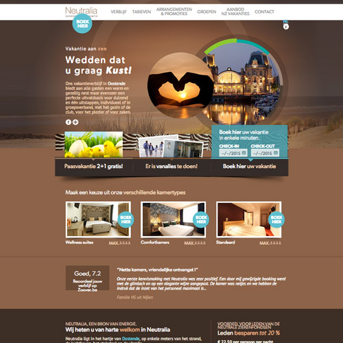 resort web design