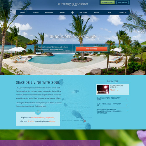 harbor resort website design