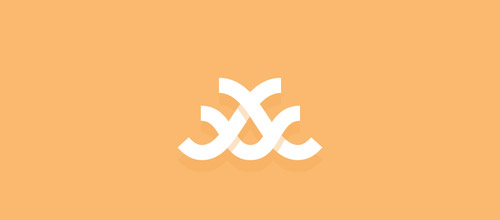 abstract overlap logo