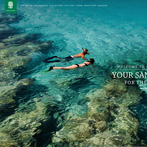 banyan resort website design