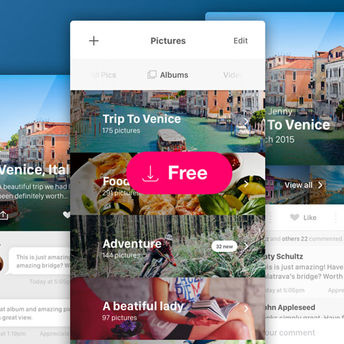 picture viewer mobile ui kit