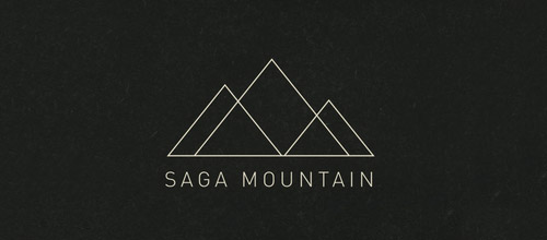 mountain thin line logo