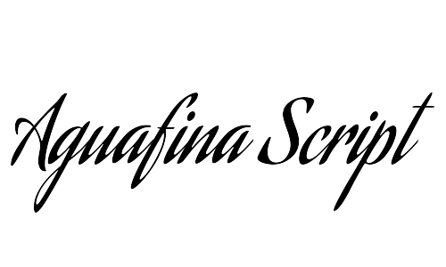 aguafina script fonts