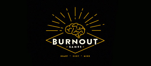 burnout games thin line logo