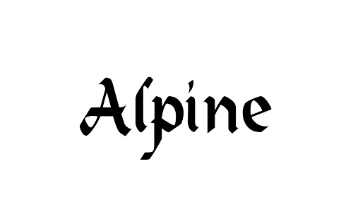 alpine blackletter fonts