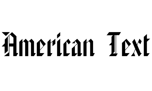 American blackletter fonts