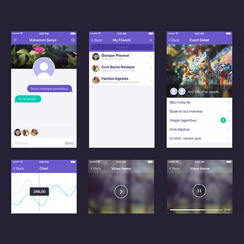 free mobile ui kit