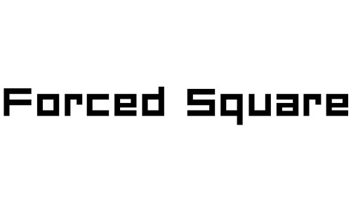 nice square font