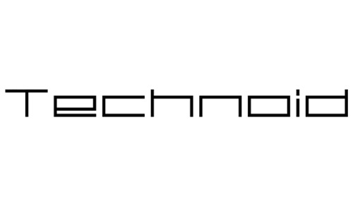technoid square font