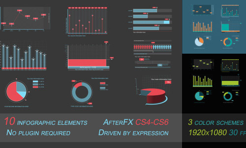 infographics charts elements