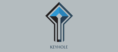 keyhole minimalist logo