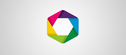colorful hexagon logo