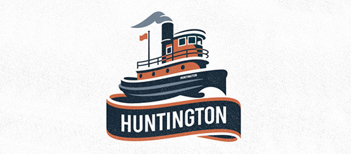 Huntington logo vintage