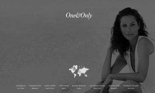 resort grey web design