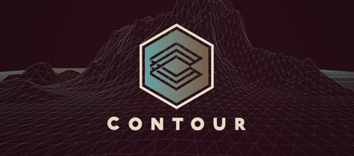 contour hexagon logo