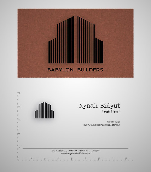 builder business card