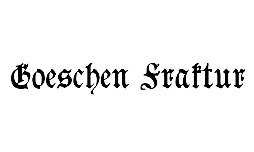 commercial blackletter font