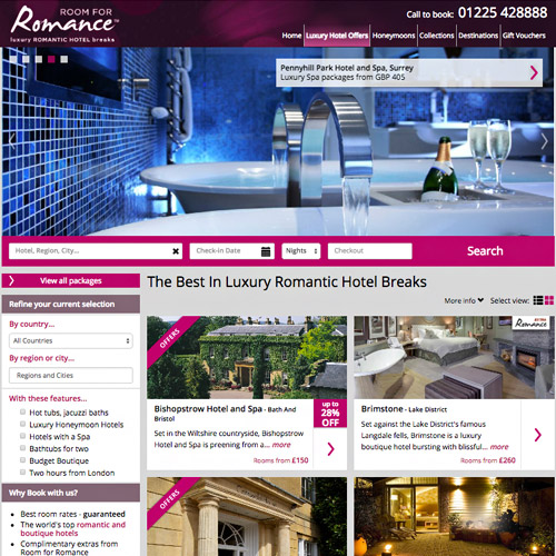 romance resort website