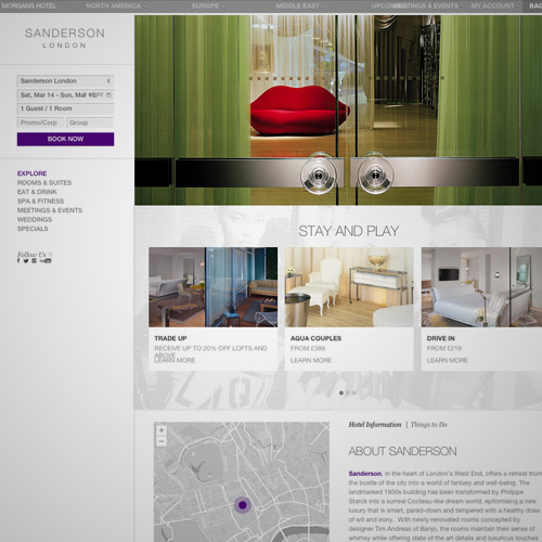 sanderson resorts website