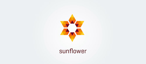 sunflower low poly loogo