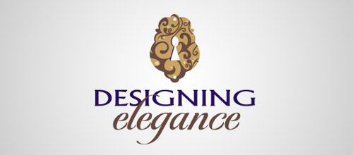 elegant keyhole logo