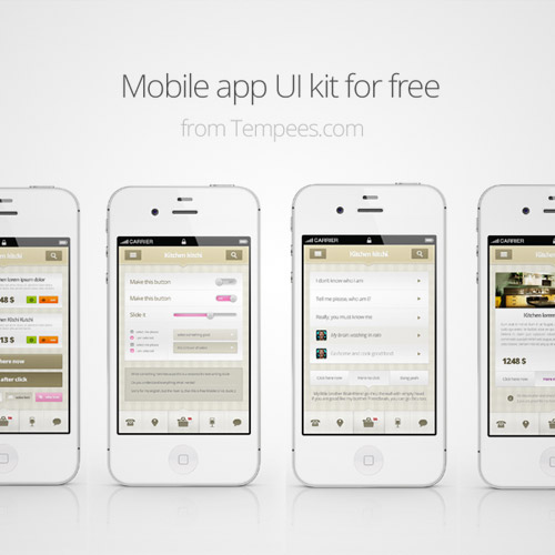 mobile app ui kit