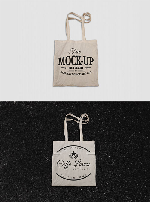 fabric bag free mock-up