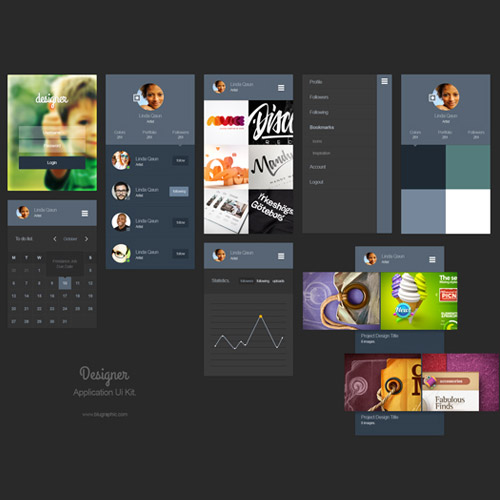 portfolio app ui kit