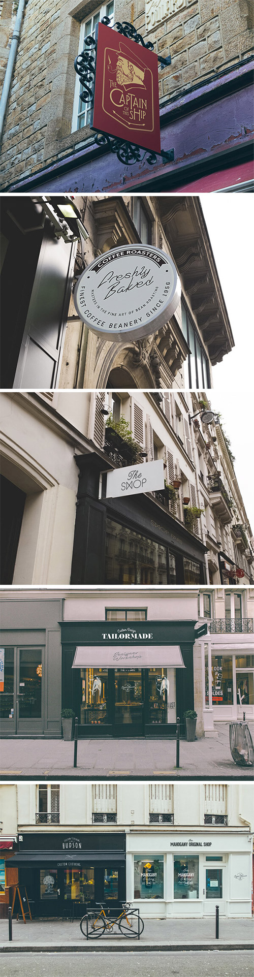 vintage facades mockups