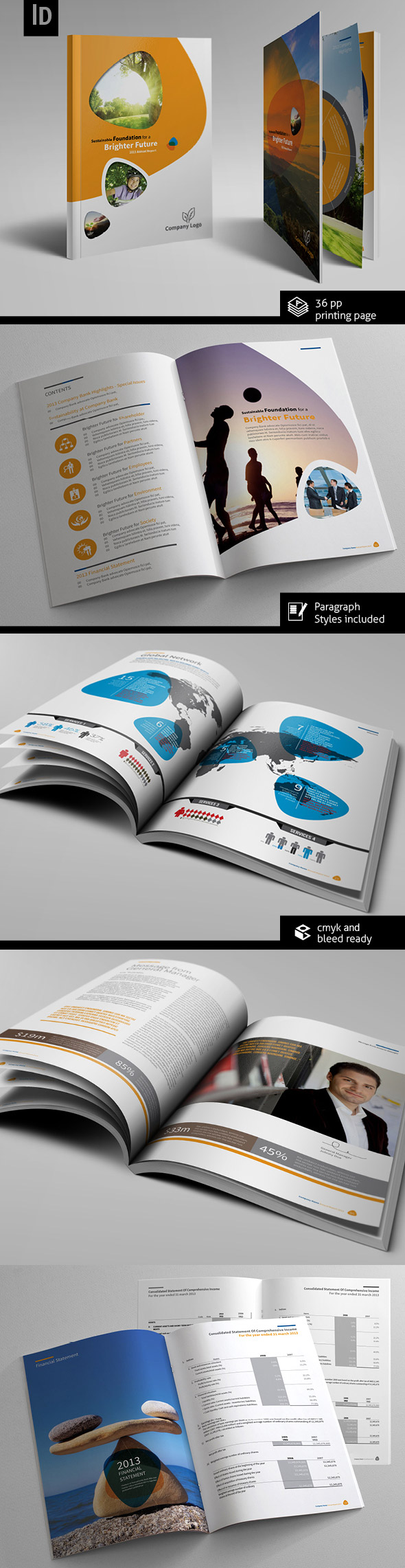 annual report design brochure