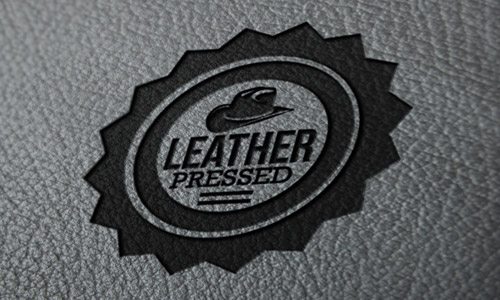 leather press