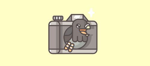 bird logo camera