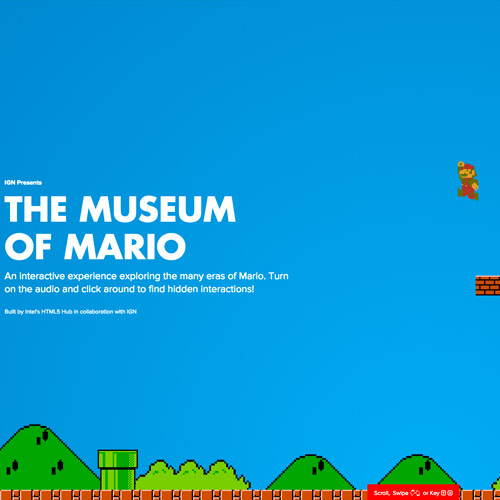 Mario storytelling website design