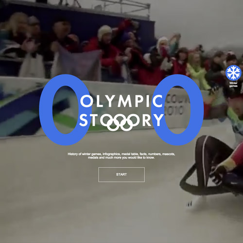 Olympic storytelling web design