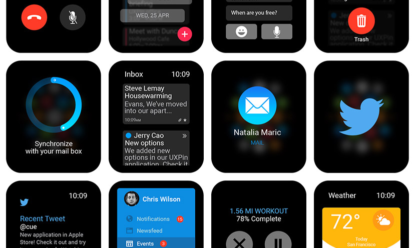 iwatch ui elements