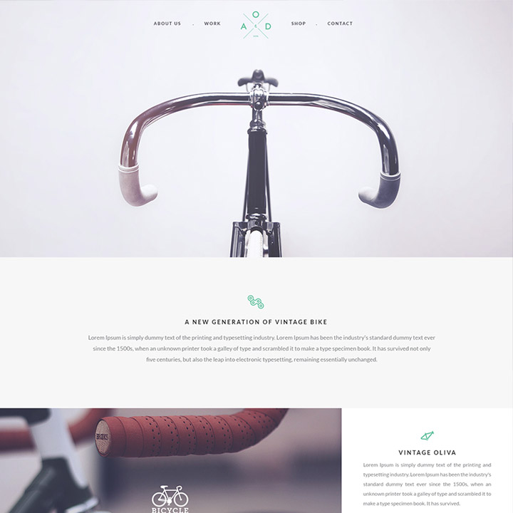 flat psd template