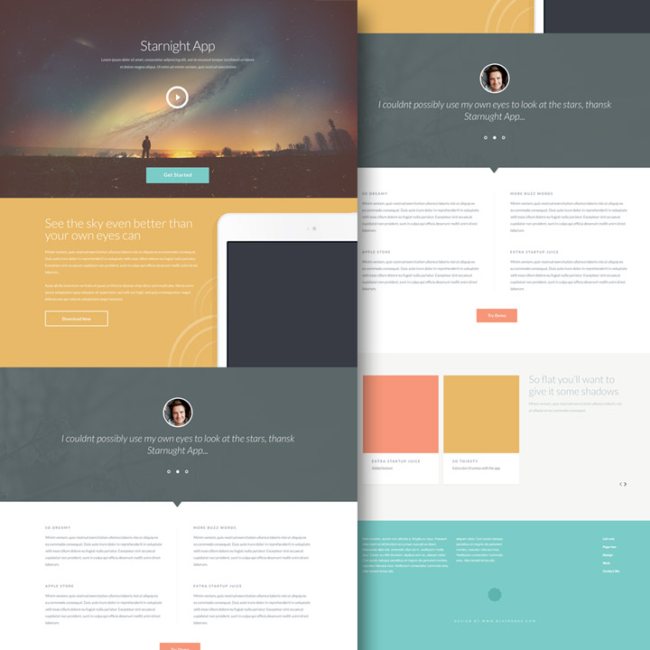 website template photoshop