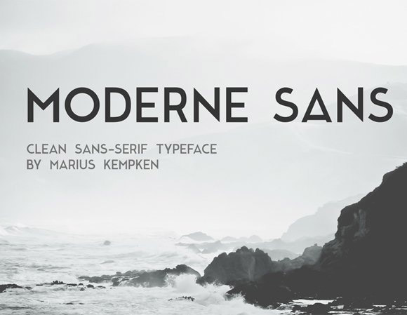 modern sans caps