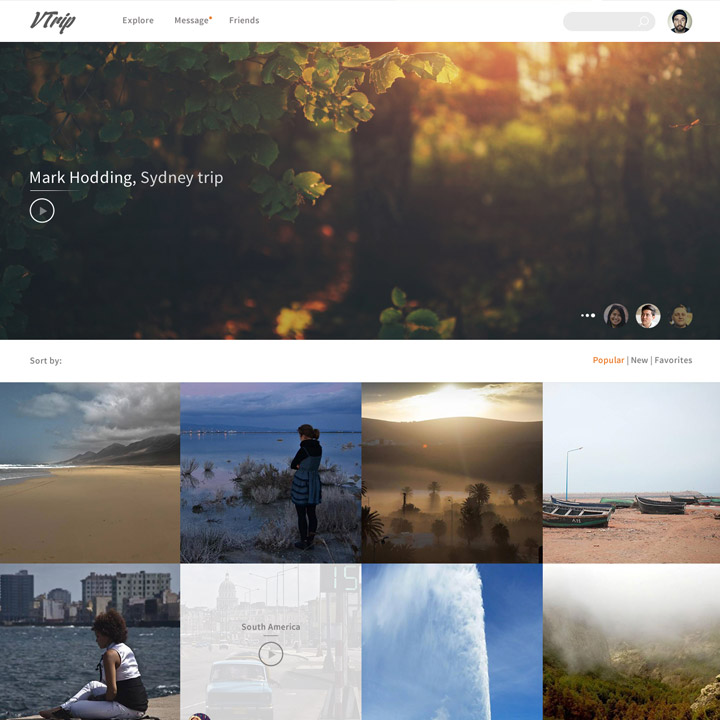 travel website psd