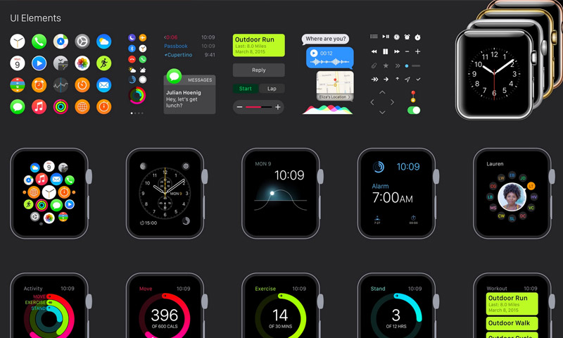 iWatch gui sketch